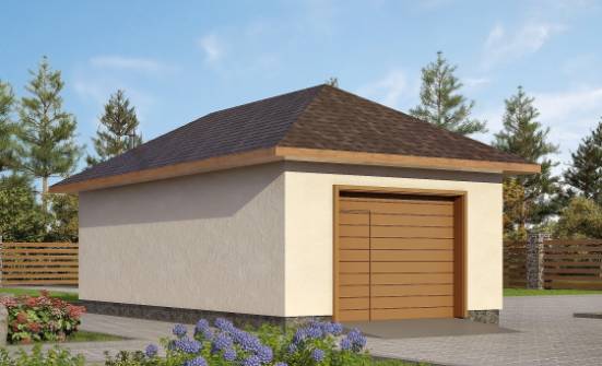 040-001-П Проект гаража из газобетона Заречный | Проекты одноэтажных домов от House Expert