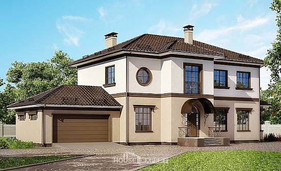 290-004-Л Проект двухэтажного дома, гараж, уютный дом из кирпича Кузнецк | Проекты домов от House Expert
