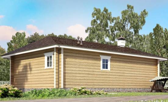 095-001-Л Проект одноэтажного дома, простой домик из дерева Сердобск | Проекты одноэтажных домов от House Expert