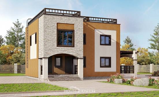 150-010-Л Проект двухэтажного дома, доступный дом из кирпича Пенза | Проекты домов от House Expert