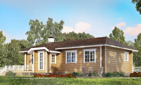 095-001-Л Проект одноэтажного дома, простой домик из дерева Сердобск | Проекты домов от House Expert