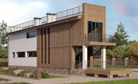 100-003-Л Проект двухэтажного дома, красивый дом из бризолита Сердобск | Проекты домов от House Expert