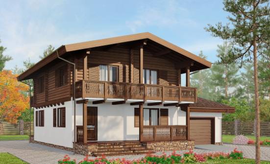 200-011-П Проект двухэтажного дома мансардой, простой загородный дом из газобетона Сердобск | Проекты домов от House Expert