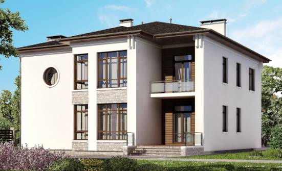 300-005-П Проект двухэтажного дома, классический дом из кирпича Заречный | Проекты домов от House Expert