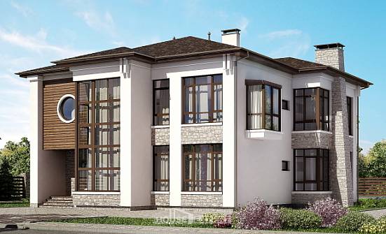 300-005-П Проект двухэтажного дома, классический дом из кирпича Заречный | Проекты домов от House Expert