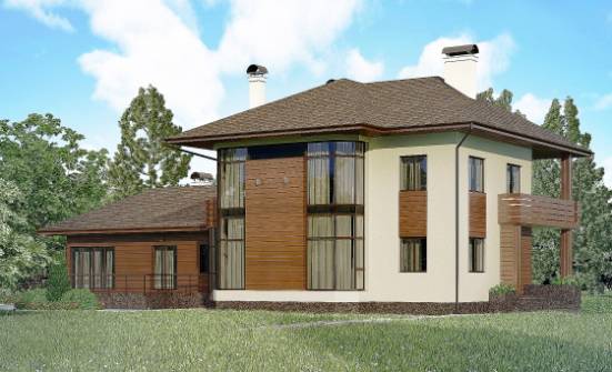 300-001-П Проект двухэтажного дома, большой домик из кирпича Каменка | Проекты домов от House Expert