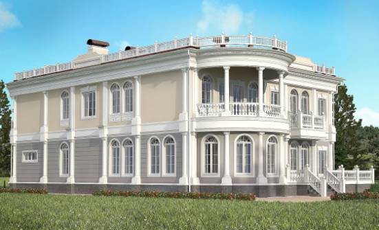 505-001-П Проект двухэтажного дома, гараж, классический домик из блока Кузнецк | Проекты домов от House Expert