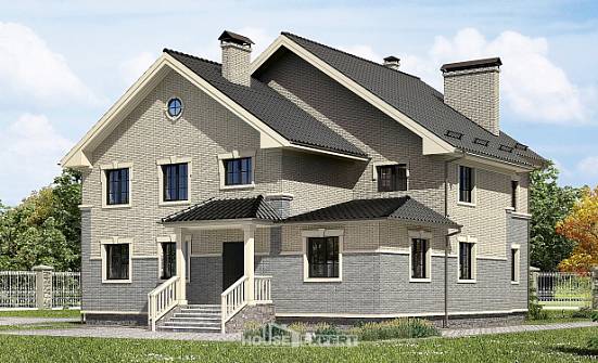 300-004-П Проект двухэтажного дома, большой домик из пеноблока Пенза | Проекты домов от House Expert