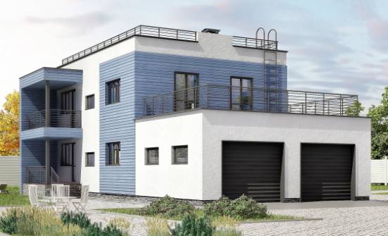 180-012-Л Проект двухэтажного дома, гараж, красивый коттедж из кирпича Заречный | Проекты домов от House Expert