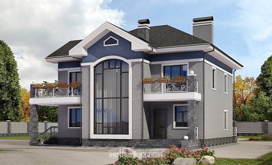 200-006-Л Проект двухэтажного дома, уютный домик из кирпича Каменка | Проекты домов от House Expert