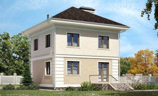 090-003-Л Проект двухэтажного дома, уютный коттедж из газосиликатных блоков Каменка | Проекты домов от House Expert