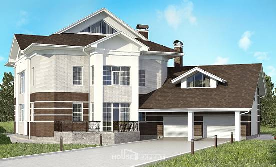 410-001-П Проект двухэтажного дома, гараж, просторный домик из кирпича Заречный | Проекты домов от House Expert