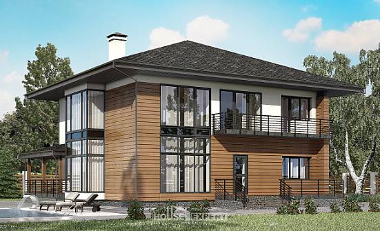 245-001-П Проект двухэтажного дома, уютный коттедж из бризолита Каменка | Проекты домов от House Expert