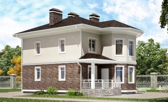 120-001-Л Проект трехэтажного дома, экономичный коттедж из газосиликатных блоков Заречный | Проекты домов от House Expert