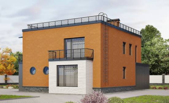 260-002-Л Проект двухэтажного дома, гараж, классический дом из поризованных блоков Заречный | Проекты домов от House Expert