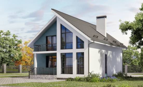 170-006-П Проект двухэтажного дома с мансардой, доступный дом из бризолита Кузнецк | Проекты домов от House Expert