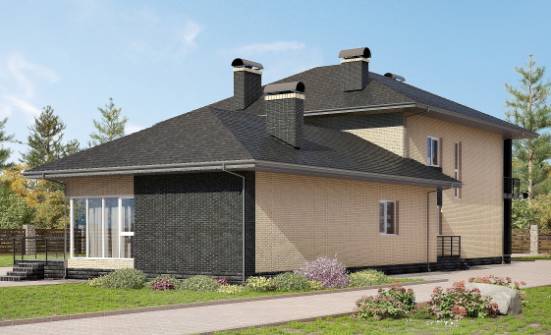305-003-Л Проект двухэтажного дома, огромный загородный дом из бризолита Кузнецк | Проекты домов от House Expert