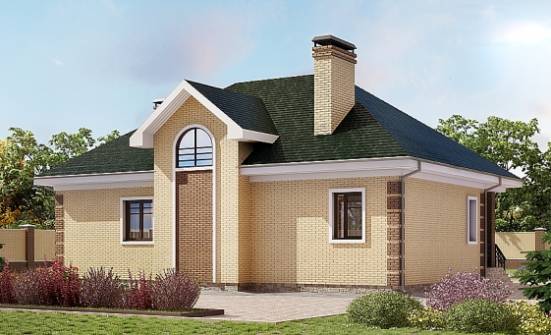 150-013-Л Проект двухэтажного дома мансардный этаж, небольшой дом из кирпича Каменка | Проекты домов от House Expert