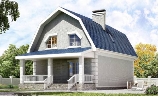 130-005-П Проект двухэтажного дома мансардой, классический загородный дом из бризолита Каменка | Проекты домов от House Expert