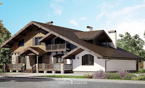 320-002-П Проект двухэтажного дома мансардой, просторный дом из кирпича Пенза | Проекты домов от House Expert