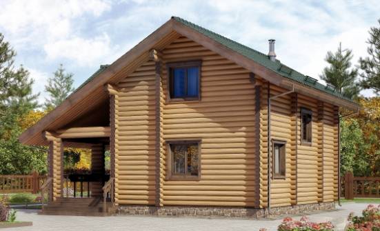 110-005-П Проект двухэтажного дома мансардой, красивый домик из дерева Заречный | Проекты домов от House Expert