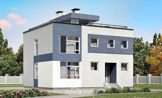 180-005-П Проект двухэтажного дома, классический дом из керамзитобетонных блоков Заречный | Проекты домов от House Expert