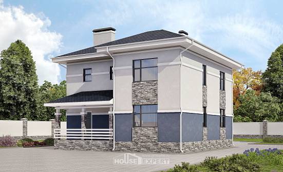 150-014-Л Проект двухэтажного дома, бюджетный дом из пеноблока Кузнецк | Проекты домов от House Expert