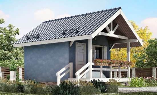 020-001-Л Проект одноэтажного дома, скромный коттедж из дерева Кузнецк | Проекты домов от House Expert