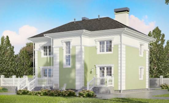 155-005-П Проект двухэтажного дома, доступный домик из арболита Заречный | Проекты домов от House Expert
