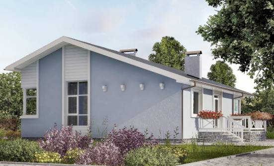 110-003-Л Проект одноэтажного дома, современный домик из поризованных блоков Каменка | Проекты домов от House Expert