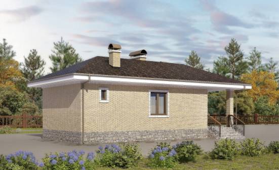040-002-П Проект бани из арболита Каменка | Проекты одноэтажных домов от House Expert