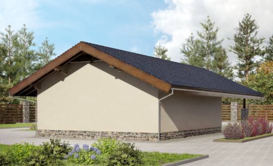 060-005-П Проект гаража из кирпича Кузнецк | Проекты одноэтажных домов от House Expert