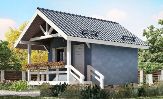 020-001-П Проект одноэтажного дома, бюджетный загородный дом из дерева Сердобск | Проекты одноэтажных домов от House Expert