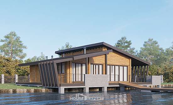 100-007-П Проект бани из дерева Заречный | Проекты домов от House Expert