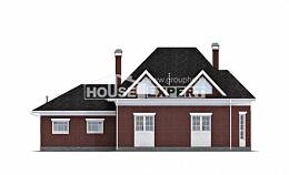 290-002-П Проект двухэтажного дома мансардный этаж и гаражом, просторный домик из поризованных блоков Сердобск, House Expert