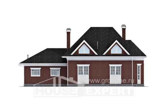 290-002-П Проект двухэтажного дома, гараж, красивый дом из теплоблока, Кузнецк