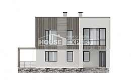 150-017-П Проект двухэтажного дома, недорогой загородный дом из теплоблока Кузнецк, House Expert
