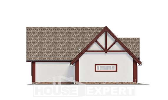 145-002-Л Проект гаража из поризованных блоков Заречный, House Expert