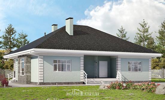 135-003-Л Проект одноэтажного дома, уютный домик из газосиликатных блоков Каменка | Проекты домов от House Expert