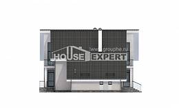 200-007-Л Проект двухэтажного дома мансардой и гаражом, красивый домик из поризованных блоков Заречный, House Expert