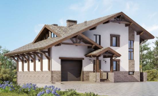 305-002-П Проект трехэтажного дома с мансардным этажом, уютный дом из кирпича Сердобск | Проекты домов от House Expert
