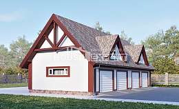 145-002-Л Проект гаража из бризолита Пенза, House Expert