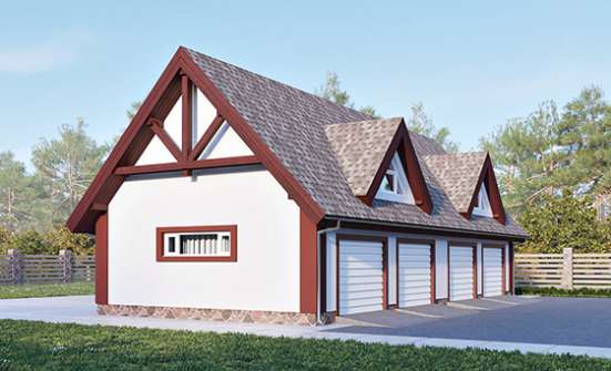 145-002-Л Проект гаража из бризолита Кузнецк | Проекты домов от House Expert