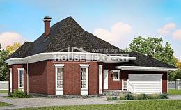 290-002-П Проект двухэтажного дома мансардой, гараж, просторный коттедж из твинблока Сердобск, House Expert