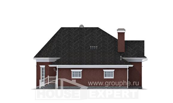 290-002-П Проект двухэтажного дома и гаражом, красивый коттедж из поризованных блоков, Кузнецк