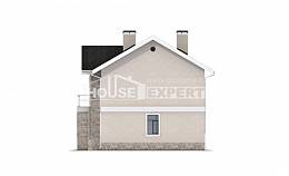 170-008-Л Проект двухэтажного дома, компактный домик из блока Сердобск, House Expert