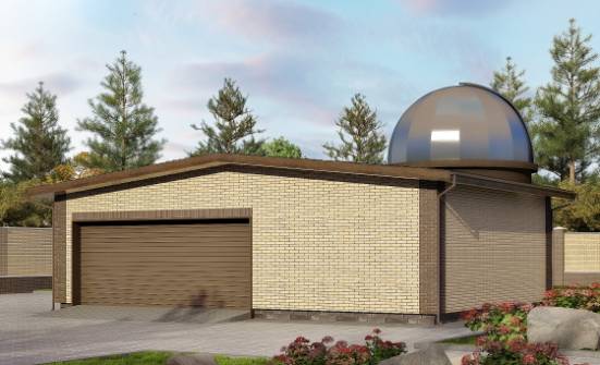 075-001-Л Проект гаража из кирпича Кузнецк | Проекты домов от House Expert