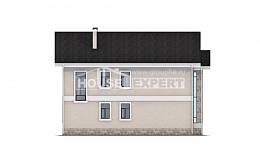 170-008-Л Проект двухэтажного дома, небольшой коттедж из керамзитобетонных блоков Заречный, House Expert