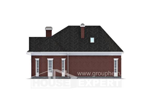 290-002-П Проект двухэтажного дома с мансардным этажом и гаражом, классический дом из твинблока Сердобск, House Expert