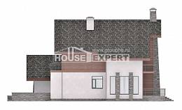 270-003-Л Проект двухэтажного дома с мансардным этажом, гараж, красивый домик из газосиликатных блоков Заречный, House Expert